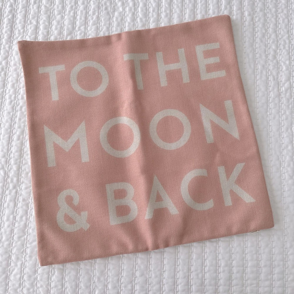 To the Moon and Back Throw Pillow Cover